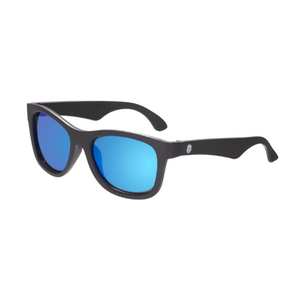 Navigator Jet Black - Cobalt Blue Mirrored Lenses