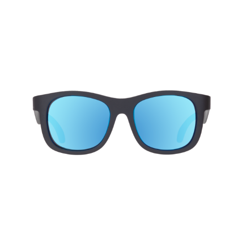 Navigator Jet Black - Cobalt Blue Mirrored Lenses